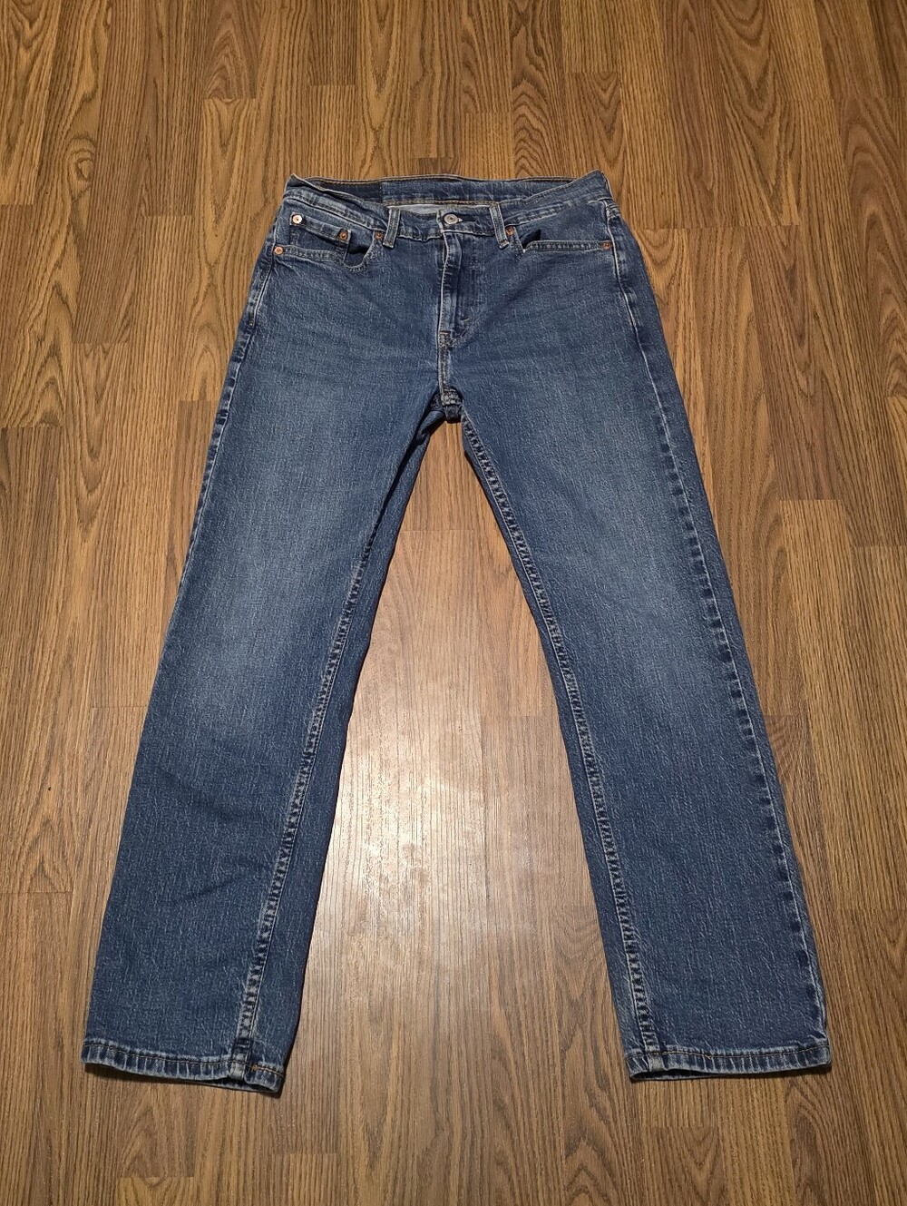 Levi’s 505 Regular Fit Straight Leg Jeans Men’s W30 L30 Blue Classic Denim F82